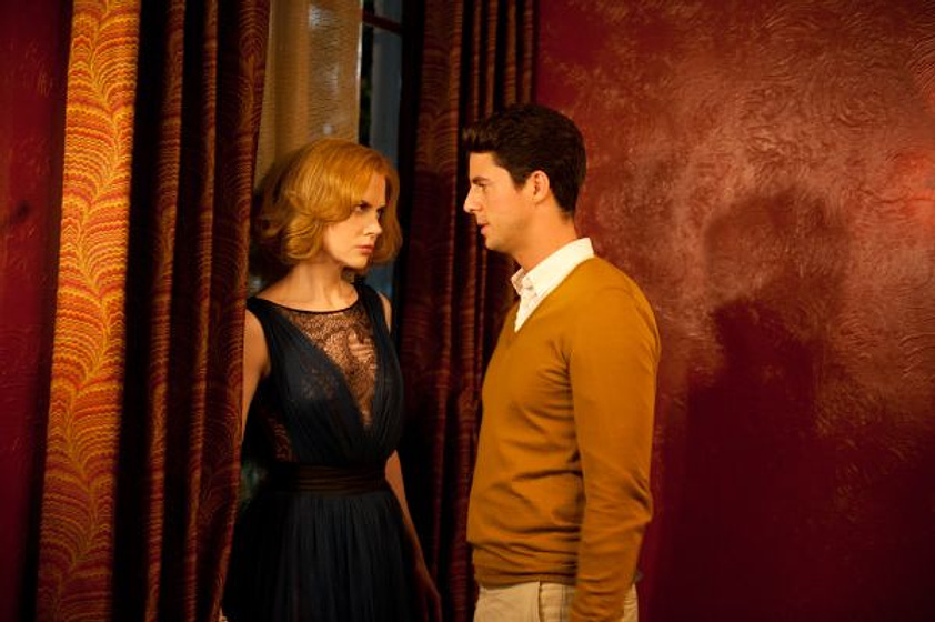 Matthew Goode y Nicole Kidman en Stoker