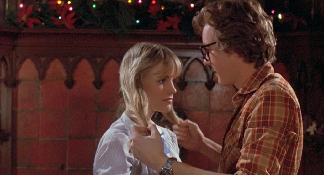 Jennifer Runyon y Forrest Swanson en feliz-nochebuena