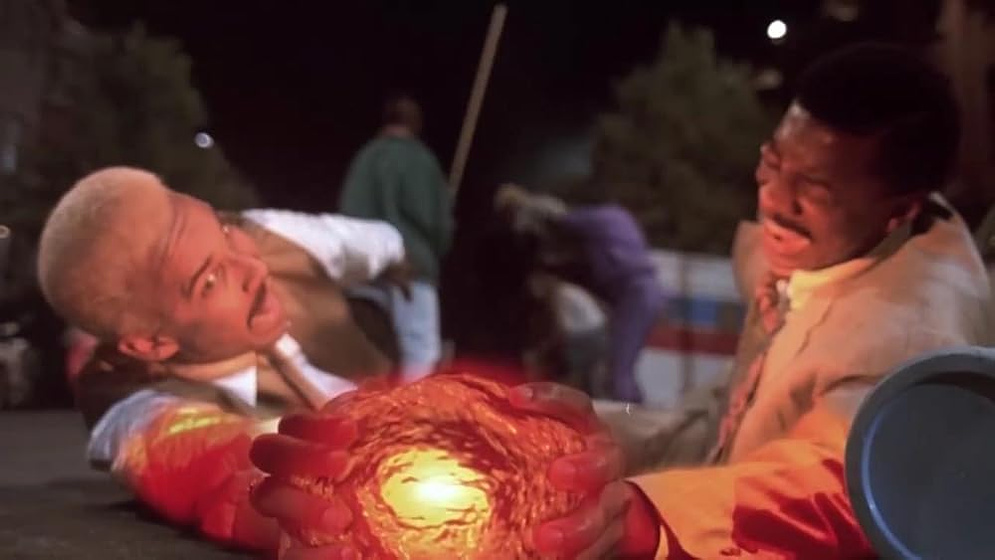 Robert Townsend y Roy Fegan en meteor-man