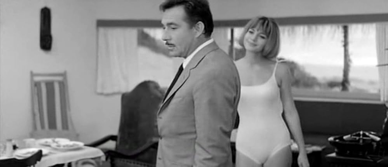 Ugo Tognazzi y Catherine Spaak en El Deseo Loco