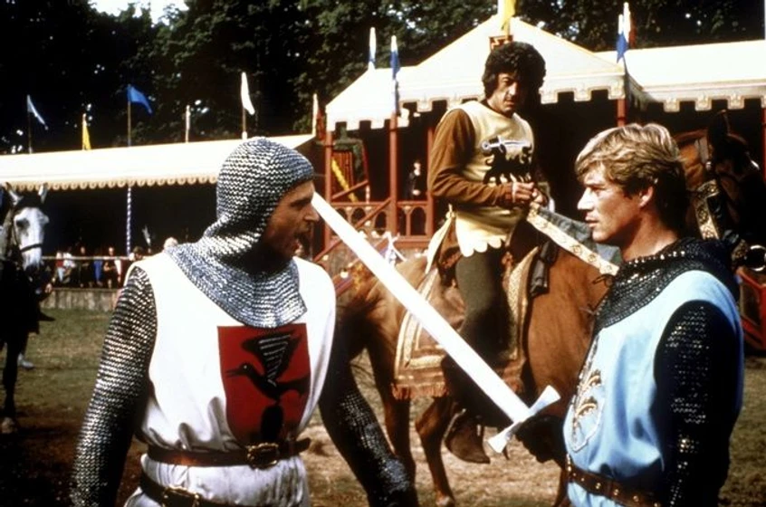 Sam Neill y Anthony Andrews en ivanhoe-1982
