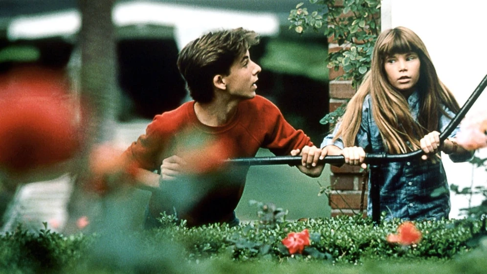 Noah Hathaway y Virginya Keehne en falsificadores