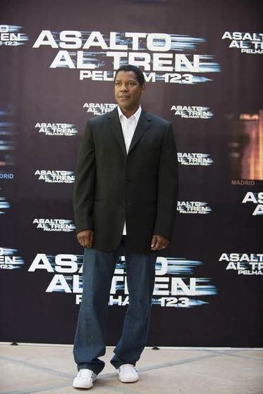 Denzel Washington en asalto-al-tren-pelham-123 (Photocall en Madrid. Julio 2009)