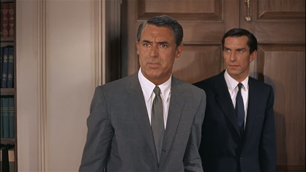 Cary Grant en Con la muerte en los talones