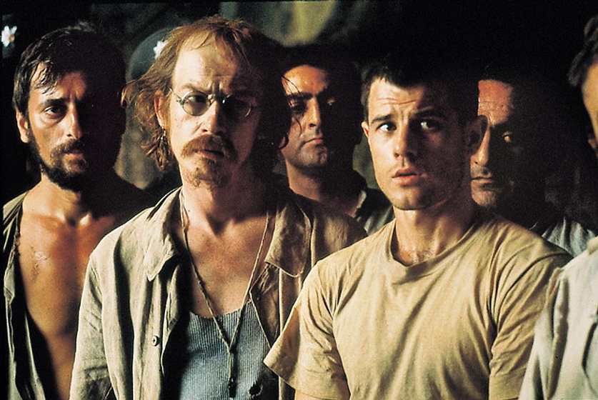 John Hurt y Brad Davis en El Expreso de Medianoche