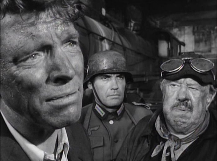 Michel Simon y Burt Lancaster en El Tren