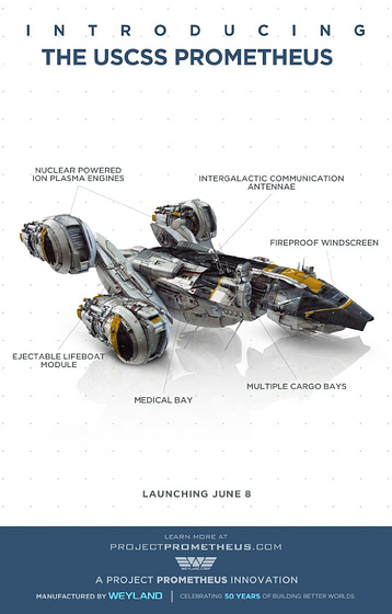 Imagen de Prometheus (Cartel promocional USCSS Prometheus)