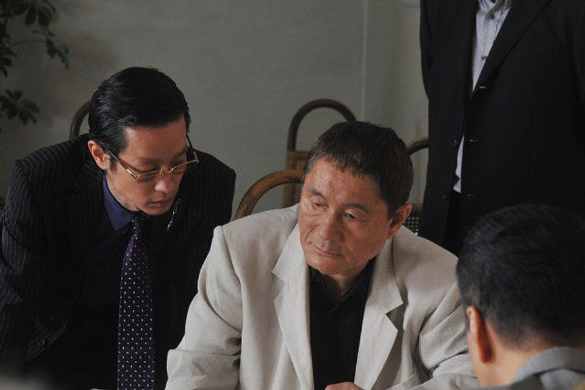 Takeshi Kitano y Ryo Kase en Outrage