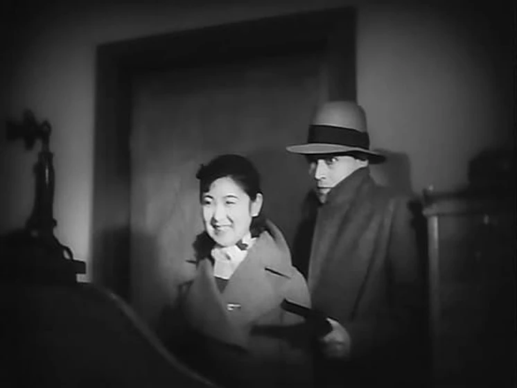 Kinuyo Tanaka y Joji Oka en una-mujer-fuera-de-la-ley