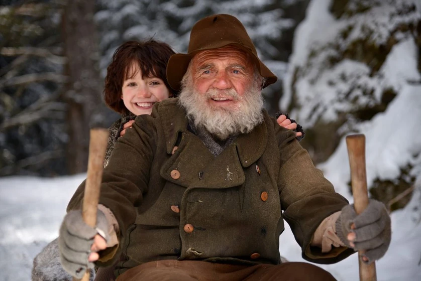 Bruno Ganz y Anuk Steffen en heidi-2015