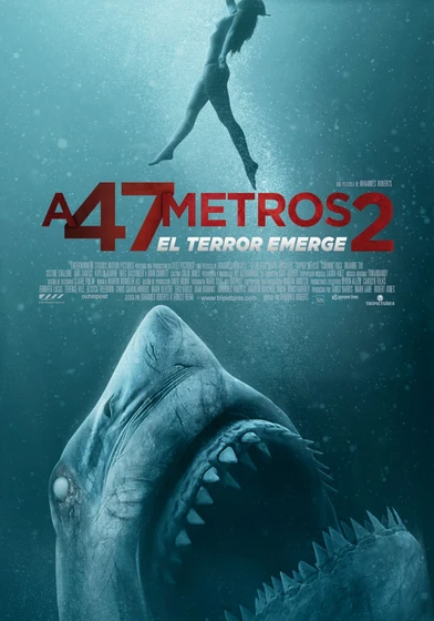 Imagen de a-47-metros-2-el-terror-emerge (Cartel español)