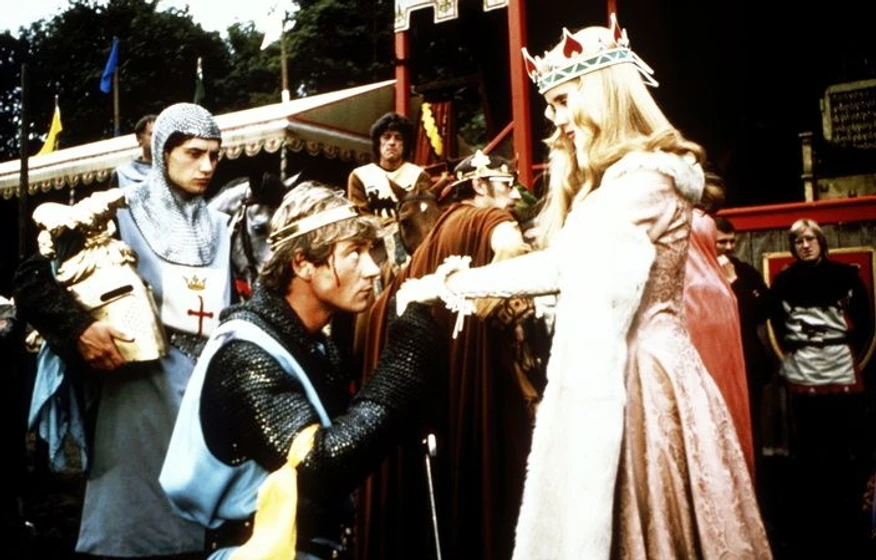 Lysette Anthony y Anthony Andrews en ivanhoe-1982