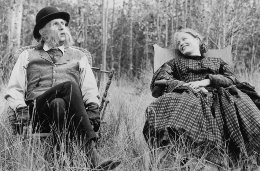 Rene Auberjonois y Suzy Amis en The Ballad of Little Jo