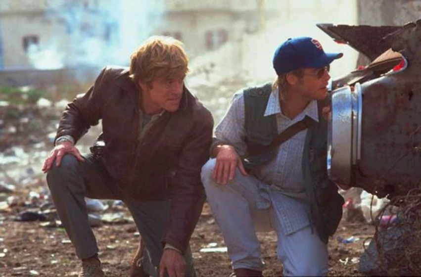 Brad Pitt y Robert Redford en spy-game