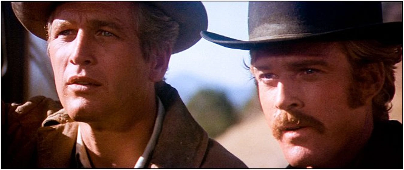 Robert Redford y Paul Newman en Dos Hombres y Un Destino
