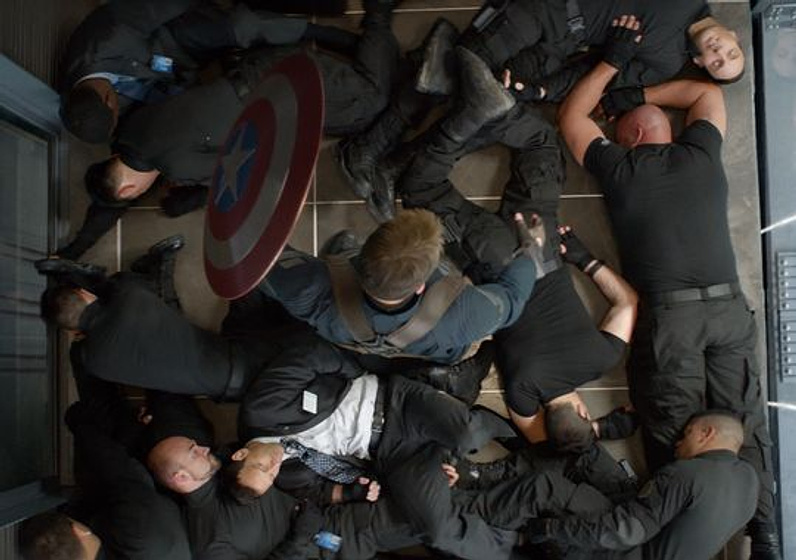 Chris Evans en Capitán América. El Soldado de Invierno