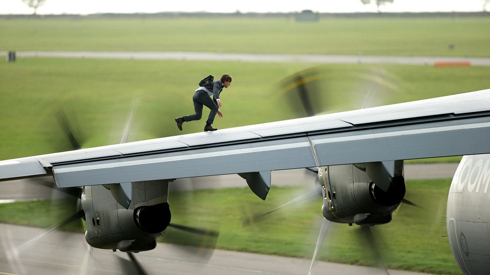 Tom Cruise en Misión: Imposible. Nación secreta