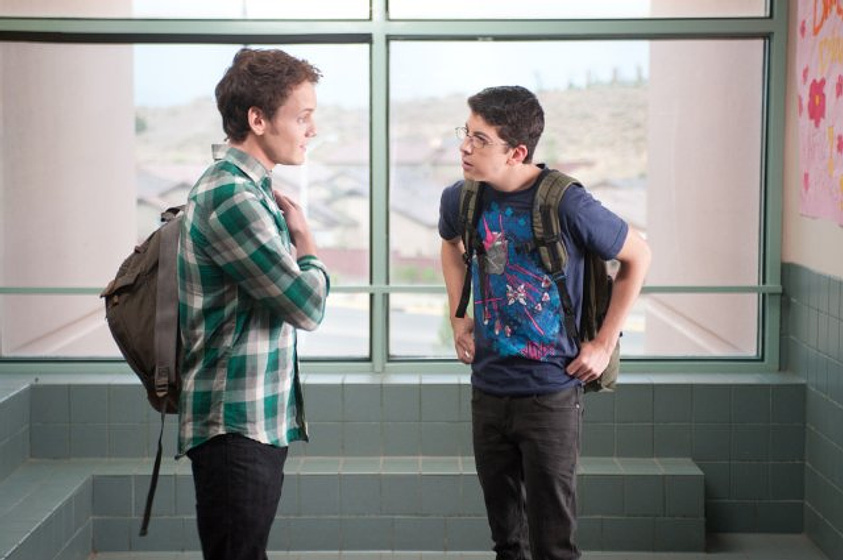 Anton Yelchin y Christopher Mintz-Plasse en Noche de Miedo