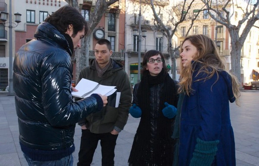 Christian Molina, Nilo Mur, Sandra Serna y Katia Klein en estacion-del-olvido