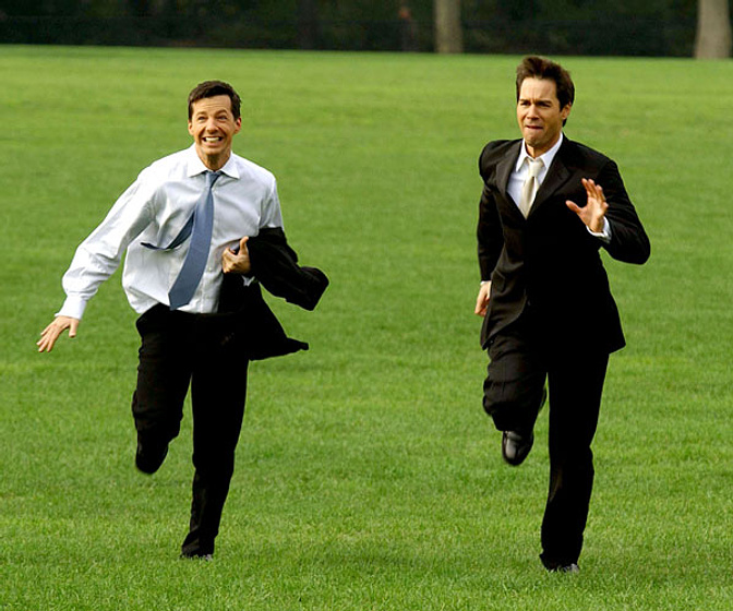 Sean Hayes y Eric McCormack en Will y Grace