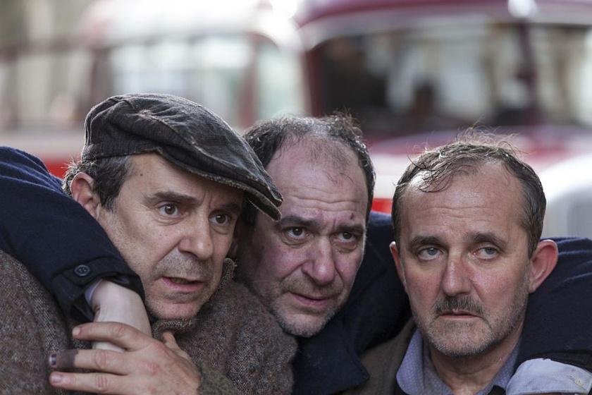 Karra Elejalde, Miguel de Lira y Antonio Durán 'Morris' en A Esmorga