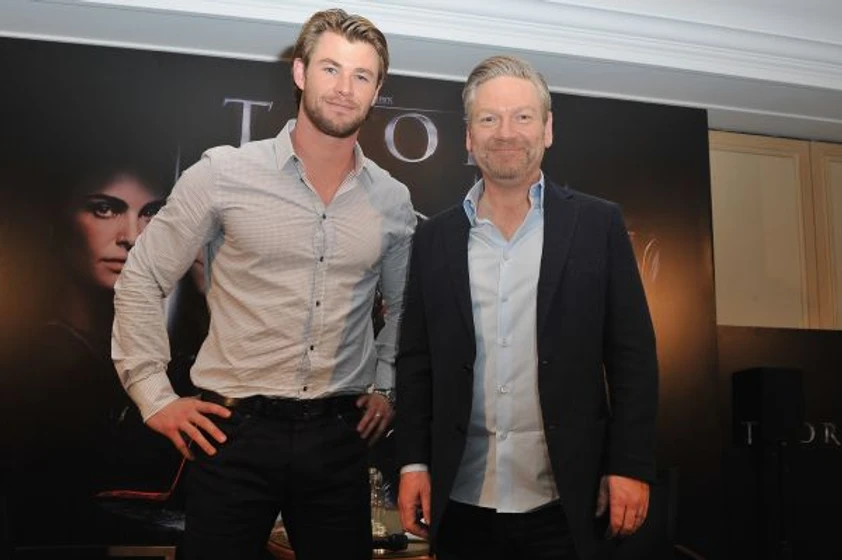Kenneth Branagh y Chris Hemsworth en Thor (Photocall en Paris. Abril 2011)