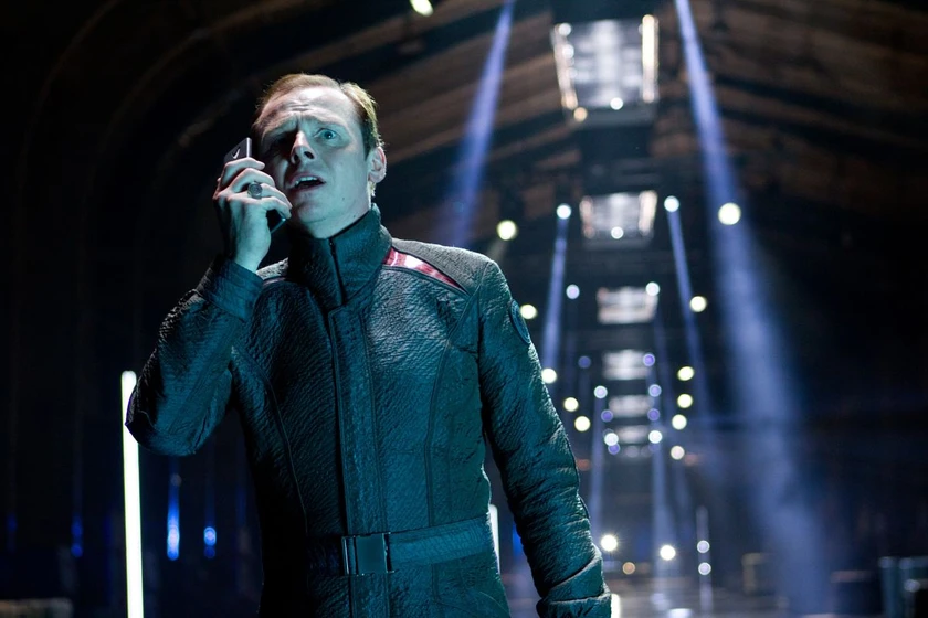 Simon Pegg en Star Trek. En la oscuridad