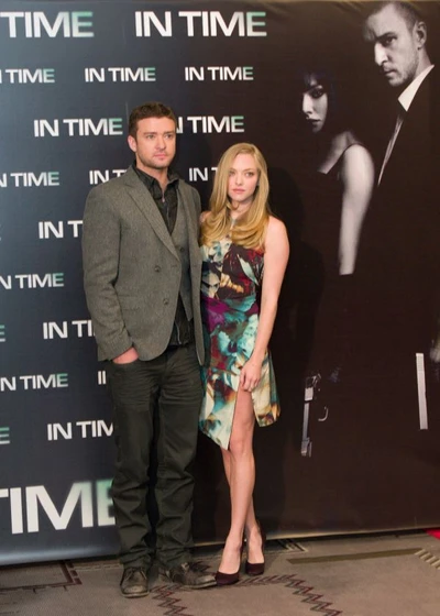 Justin Timberlake y Amanda Seyfried en in-time (Premiere en Madrid. Noviembre 2011)