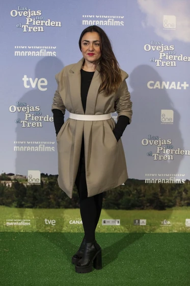 Candela Peña en las-ovejas-no-pierden-el-tren (Photocall en Madrid. Enero 2015)