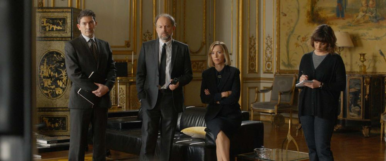 Denis Podalydès, Emma de Caunes, Léa Drucker y Benjamin Biolay en El Mundo de ayer