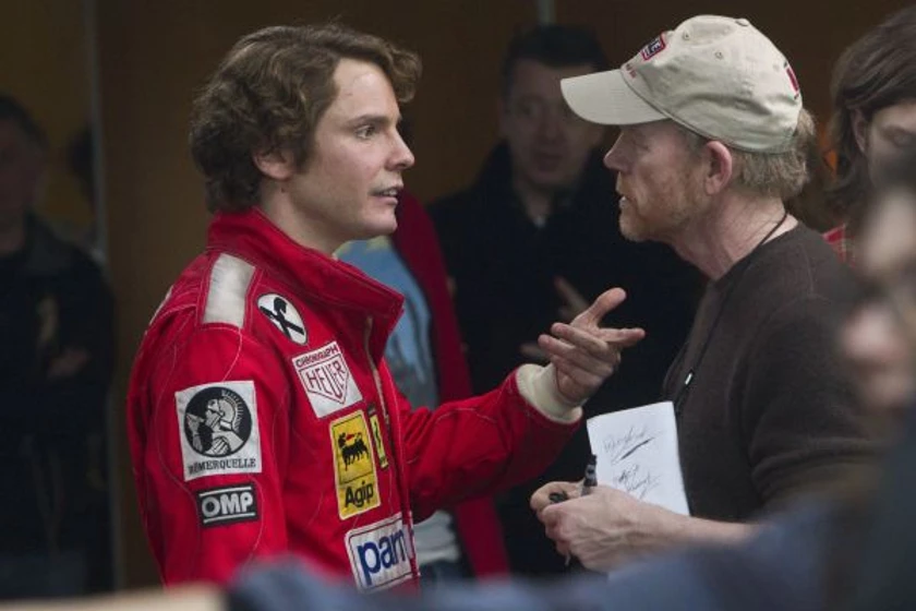 Ron Howard y Daniel Brühl en Rush