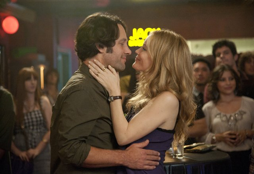 Leslie Mann, Paul Rudd, Maude Apatow y Iris Apatow en Si Fuera fácil
