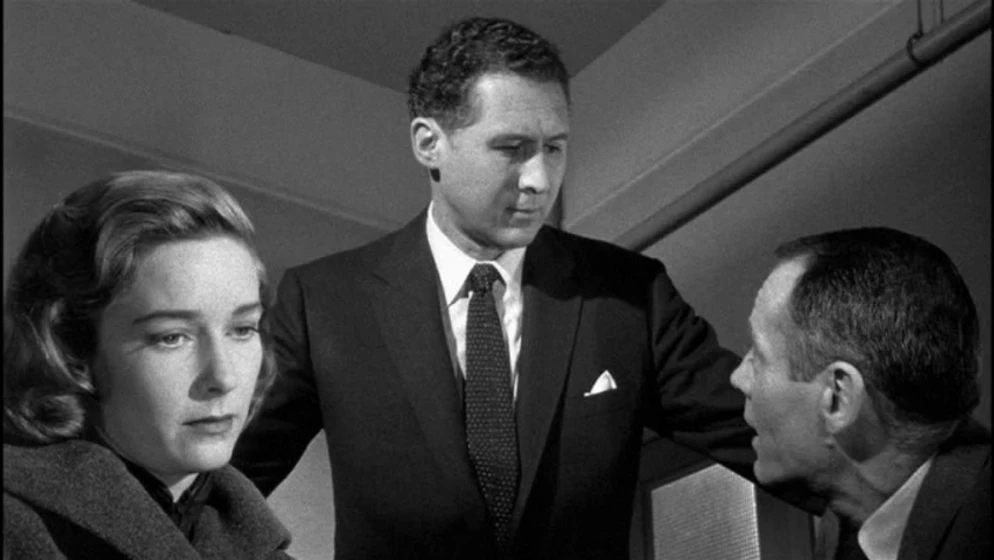Vera Miles, Henry Fonda y Anthony Quayle en falso-culpable