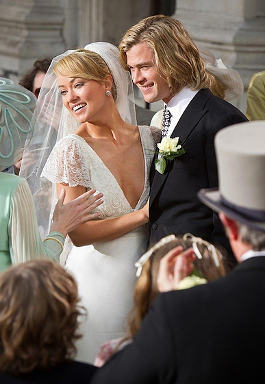 Olivia Wilde y Chris Hemsworth en Rush