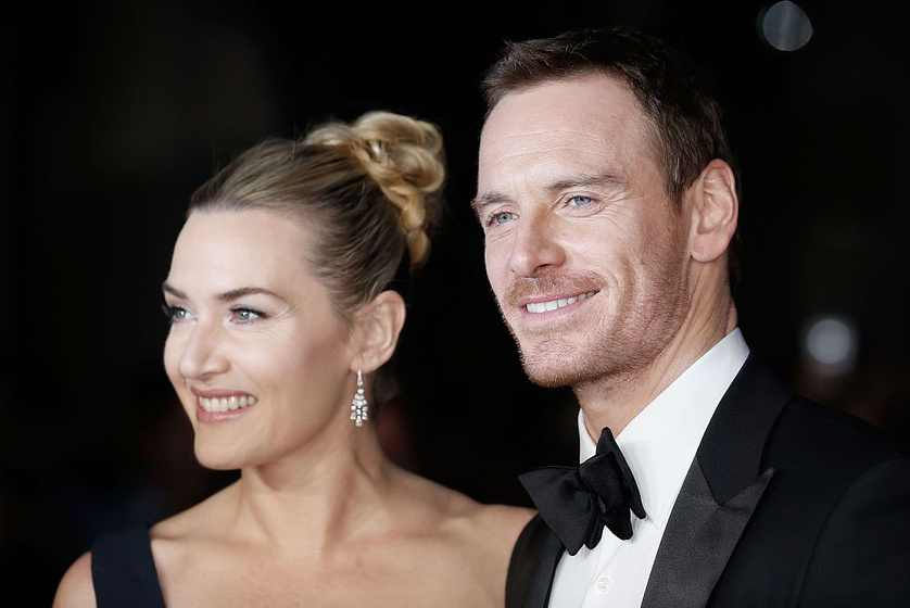 Kate Winslet y Michael Fassbender en Steve Jobs (Premiere en Londres. Octubre 2015)