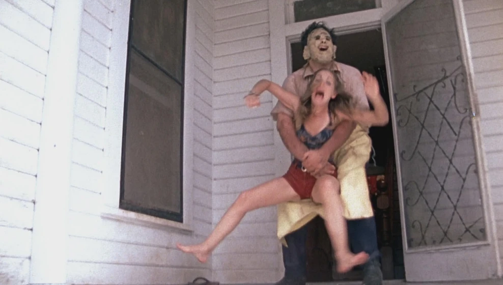 Gunnar Hansen y Teri McMinn en la-matanza-de-texas