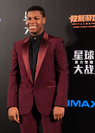 John Boyega en Star Wars: Episodio VII. El Despertar de la Fuerza (Premiere en Shanghai. Diciembre 2015)