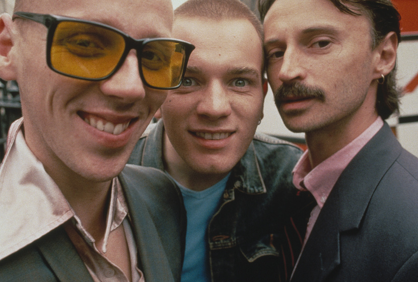 Ewan McGregor, Robert Carlyle y Ewen Bremner en Trainspotting