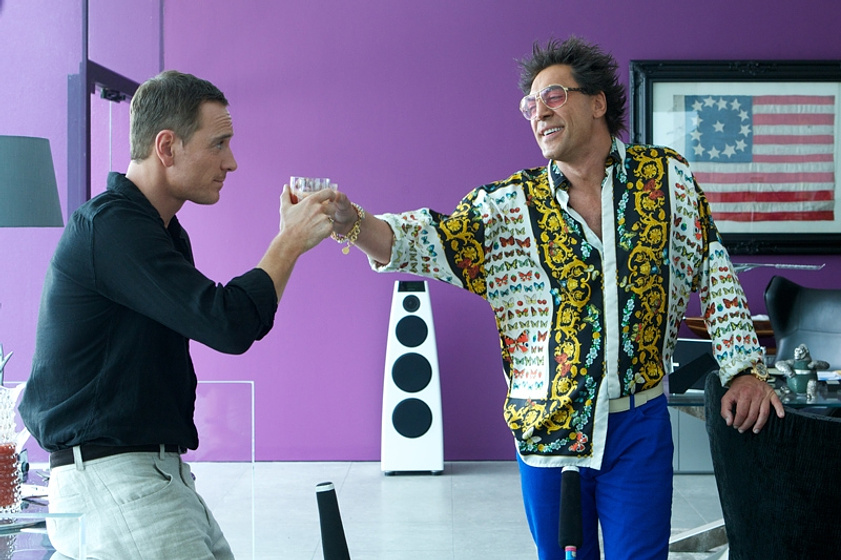 Javier Bardem y Michael Fassbender en El Consejero