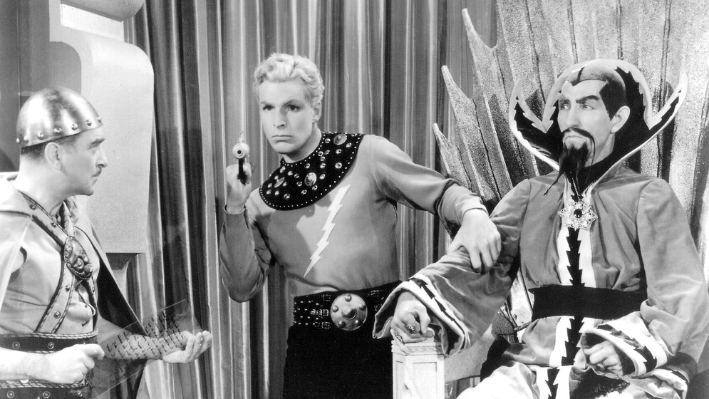 Charles Middleton y Buster Crabbe en Flash Gordon