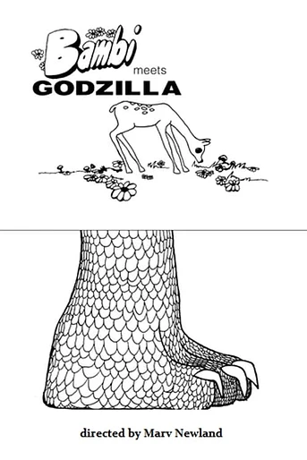 Poster de Bambi meets Godzilla