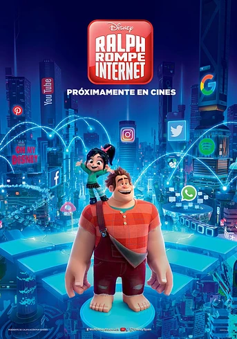Poster de Ralph rompe Internet