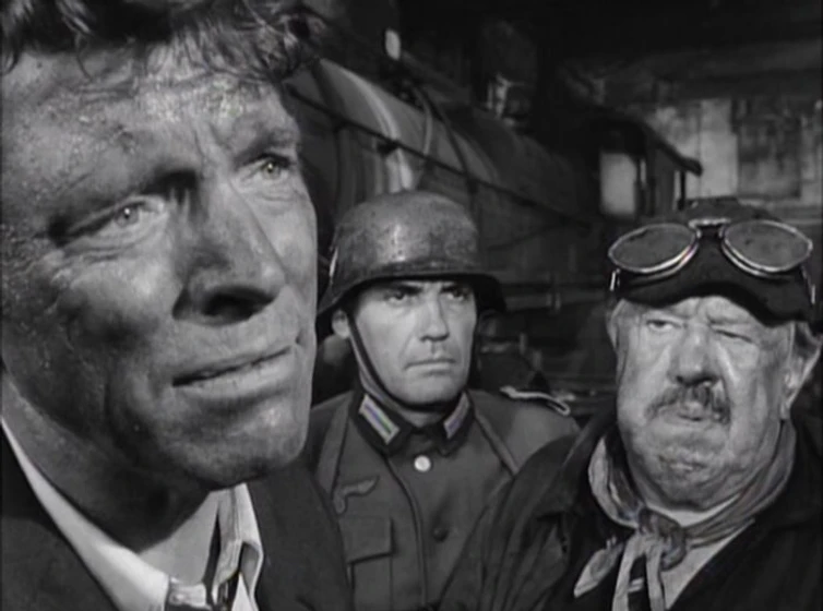 Michel Simon y Burt Lancaster en El Tren