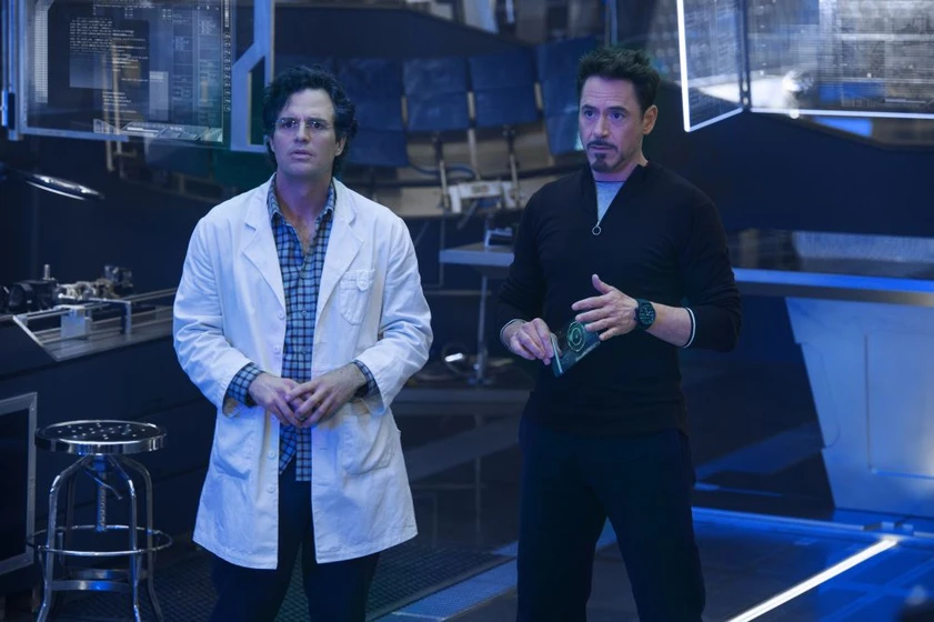 Robert Downey Jr. y Mark Ruffalo en vengadores-la-era-de-ultron