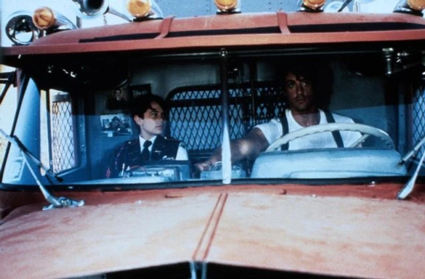 Sylvester Stallone y David Mendenhall en Yo, el halcón