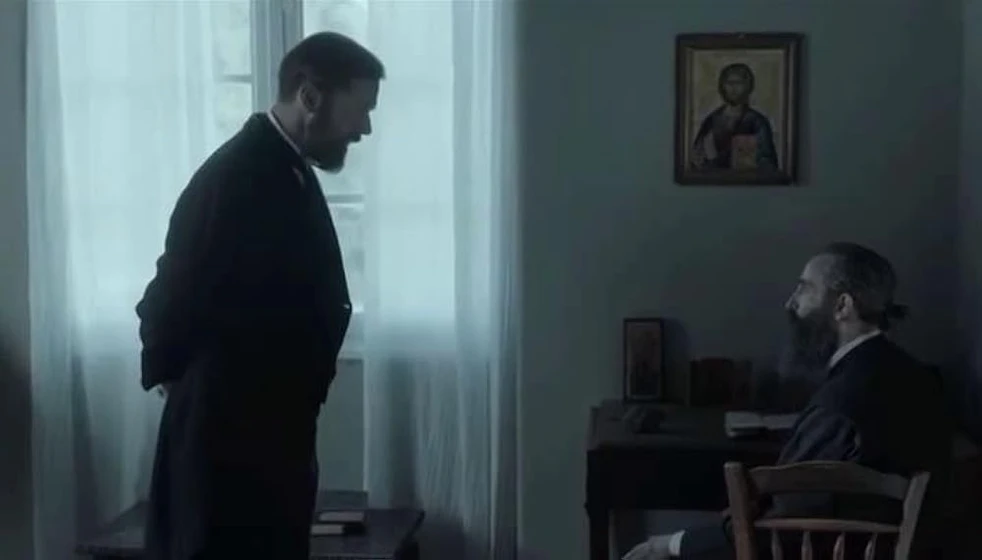 Aris Servetalis y Christos Loulis en man-of-god
