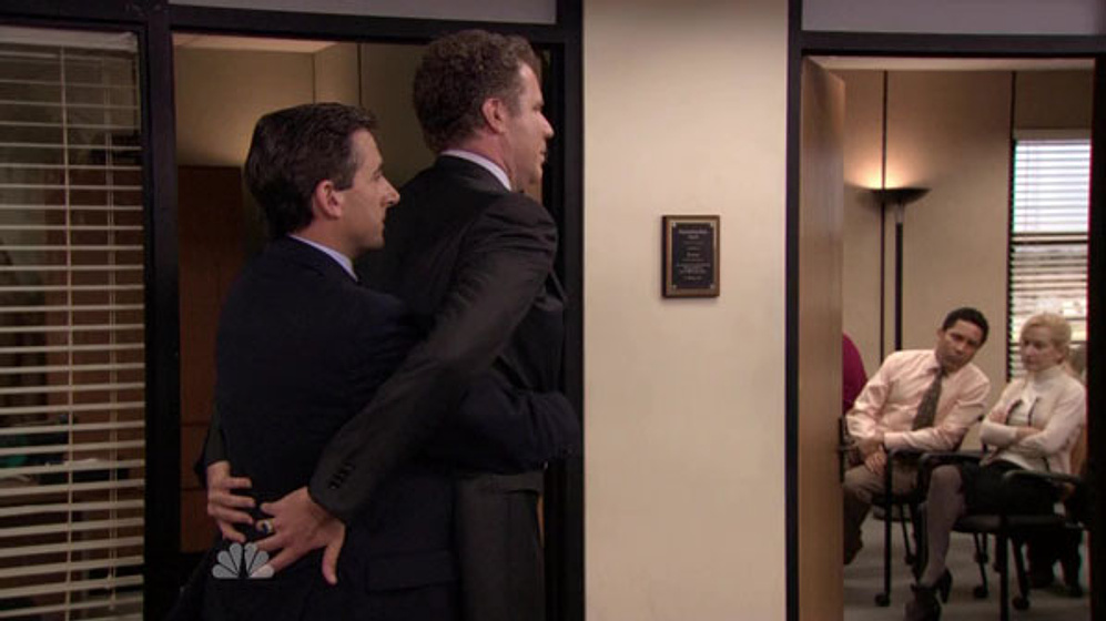 Will Ferrell y Steve Carell en The Office