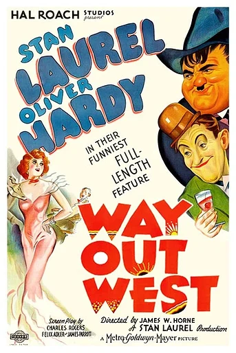 Poster de Laurel y Hardy en el Oeste