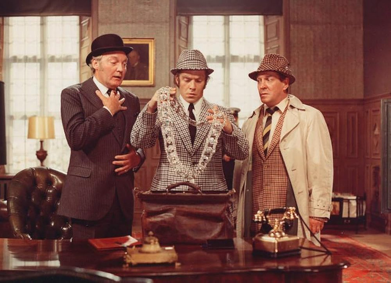 Ole Ernst, Axel Strøbye y Bjørn Watt-Boolsen en the-last-exploits-of-the-olsen-gang