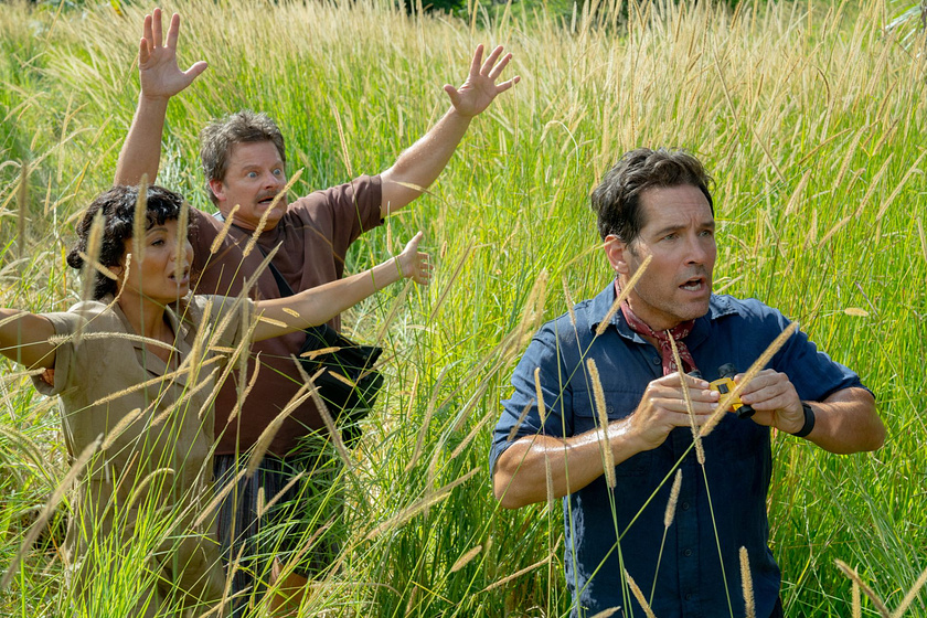 Steve Zahn, Paul Rudd y Thandiwe Newton en anaconda-2025